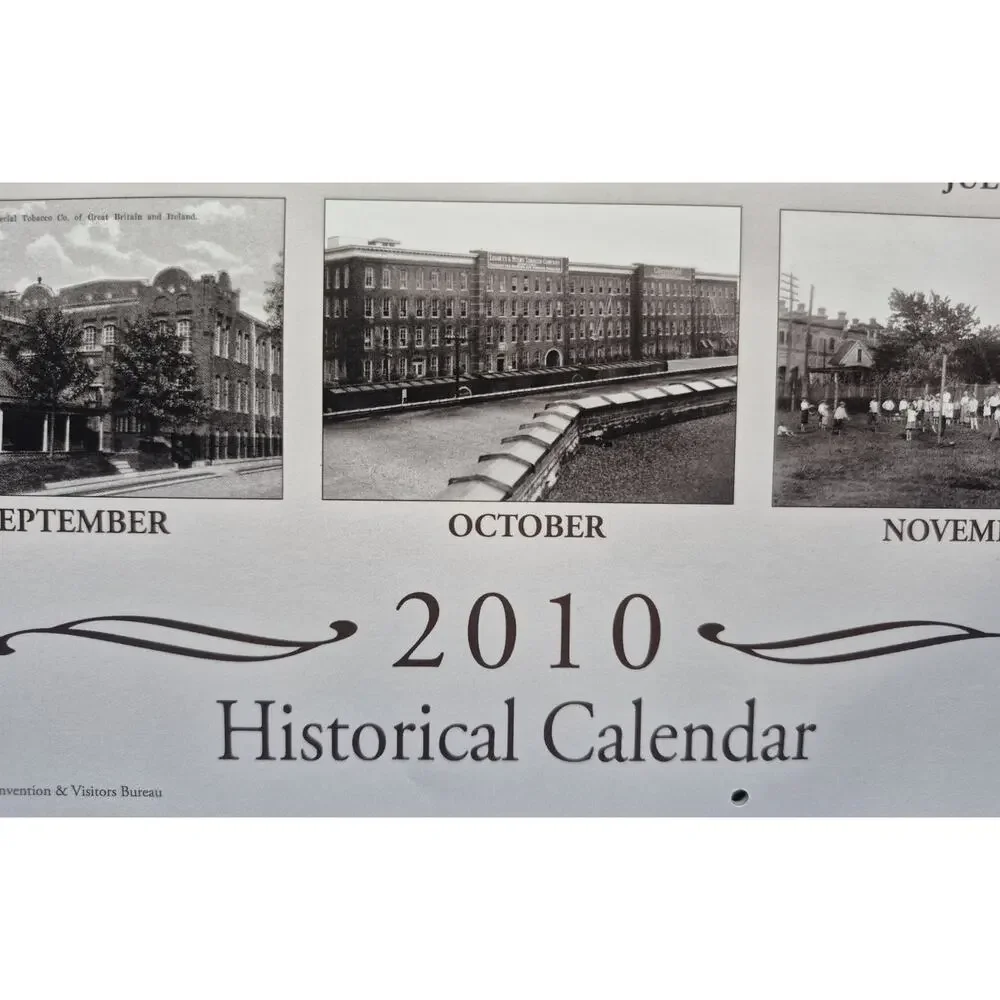 Durham 2010 Historical Calendar Historic Mills & Factories NEVER USED